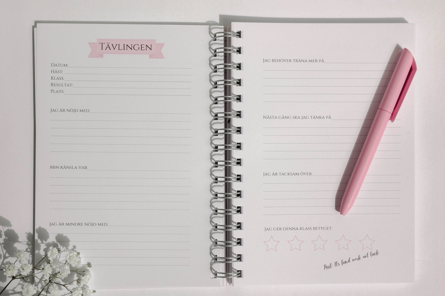 Paket - Träningsdagbok & Tävlingsdagbok